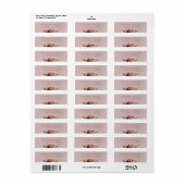 Humeurig Herfst Bloem Boeket Retouradres Label (Full Sheet)