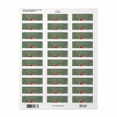 Humeurig Herfst Bloemstuk Retouradreslabel Etiket (Full Sheet)