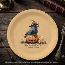 Humeurige Amber Vintage Heks Raven Pompoen