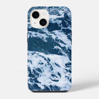 Humeurige Blauwe Oceaangolven iPhone 14 Hoesje