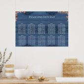 Humeurige Blauwe Trouw Zittijd Chart Poster (Keuken)