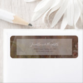 Humeurige Bloemige Vellum Bruiloft Etiket (Insitu)