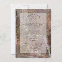 Humeurige Bloemige Vellum Bruiloft
