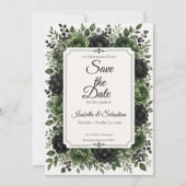 Humeurige Botanische Bruiloft Save The Date (Voorkant)