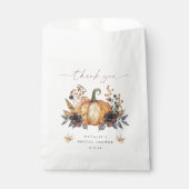 Humeurige Bruiloftsborrel met Herfstbloemen Bedankzakje (Voorkant)