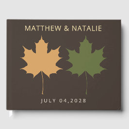 Humeurige Chocolade Terracotta Sage Naambord Gastenboek