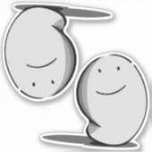 humeurige geest - 2 ontwerpen in één sticker (Voorkant)