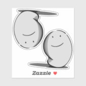 humeurige geest - 2 ontwerpen in één sticker (Vel)