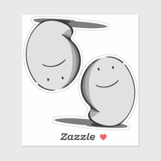 humeurige geest - 2 ontwerpen in één sticker (Vel)