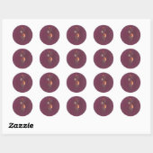 Humeurige herfst bloem sticker (Vel)