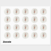 Humeurige herfst bloem sticker (Vel)
