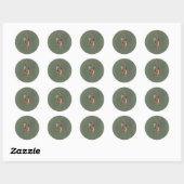 Humeurige herfst bloem sticker (Vel)