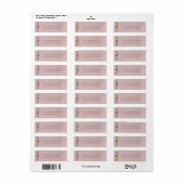 Humeurige Herfst Bloemenslinger Retouradreslabel Etiket (Full Sheet)