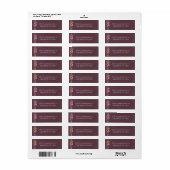 Humeurige Herfst Bloemenslinger Retouradreslabel Etiket (Full Sheet)