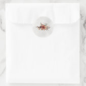Humeurige Herfst Bloemige Envelope Zegel Sticker (Tas)
