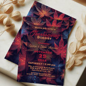Humeurige Herfst Esdblad Thanksgiving-diner Kaart