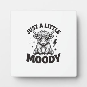 Humeurige Hoogland Koe Oude Gravure Shirt Ontwerp_ Fotoplaat