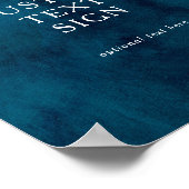 Humeurige Oceaan Aquarelkaarten en Geschenken Aang Poster (Hoek)