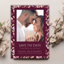 Humeurige Pruim Burgundy Vijgen Huwelijk Save The