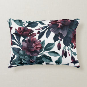 Humeurige Waterverf Botanische Bloemen Bloemig Accent Kussen