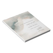 Humeurige Waterverf Schilderachtige Abstracte Trou Notitieblok (Schuin)