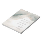 Humeurige Waterverf Schilderachtige Abstracte Trou Notitieblok (Linkerzijde)