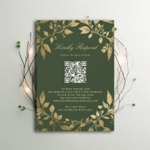 Humeurvol Bos Loof Kader Modern Klassiek QR RSVP
