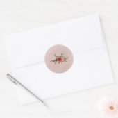 Humeurvolle Herfst Bloemige Envelope Zegel Sticker (Envelop)