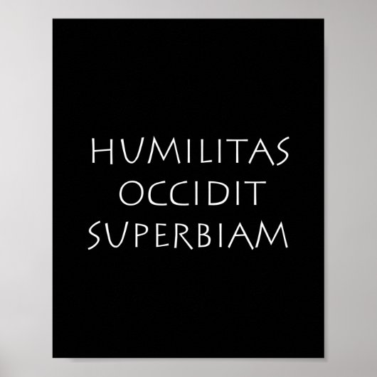 Humilitas occidit superbiam poster (Voorkant)