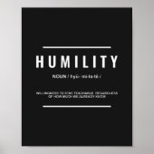 Humiliteitsdefinitie | Inspirerend prijsopgave Poster (Voorkant)