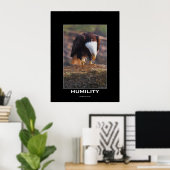 HUMILITY Bald Eagle Motivatie Poster (Thuiskantoor)