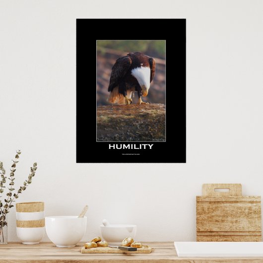 HUMILITY Bald Eagle Motivatie Poster (Keuken)
