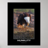 HUMILITY Bald Eagle Motivatie Poster (Voorkant)