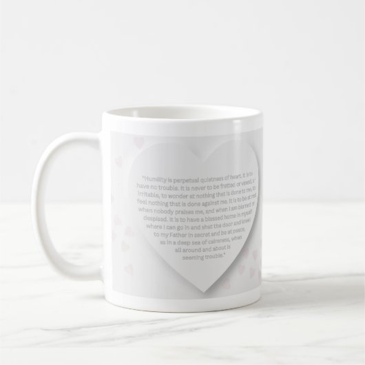 Humility is Perpetual Quietness of Heart mug Koffiemok (Links)