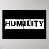 "Humility" Proverbs-Poster Poster (Voorkant)