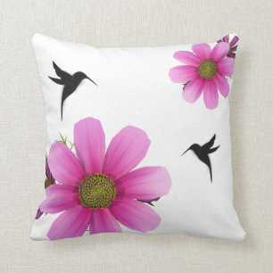 Humingbird & Cosmos Kussen