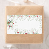  Humingbird Swirl-kerstcadeautjes Labels (Insitu)
