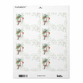  Humingbird Swirl-kerstcadeautjes Labels (Full Sheet)