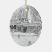 Humiston Pool Voordat Fontein Verwijderd Ornament (Rechts)