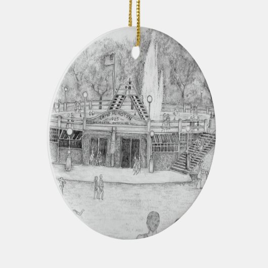 Humiston Pool Voordat Fontein Verwijderd Ornament (Rechts)