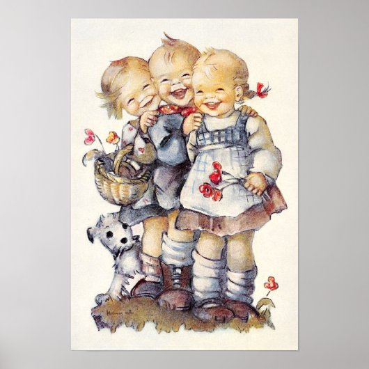 Hummel Laughing Children Poster (Voorkant)