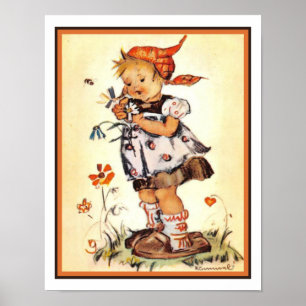 Hummel Print uit 1940 - Hij houdt van me