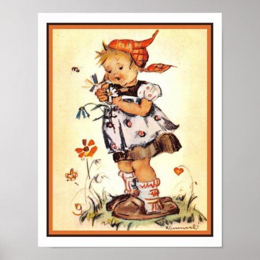 Hummel Print uit 1940 - Hij houdt van me (Voorkant)