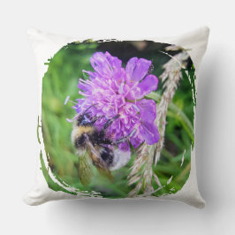 Hummeltraum – Zierkissen mit Naturfoto Kussen