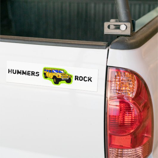 Hummer Bumpersticker (Op Truck)