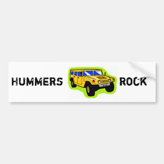 Hummer Bumpersticker (Voorkant)