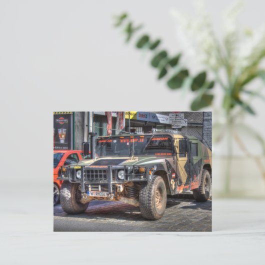 Hummer H1 Briefkaart (Staand voorkant)