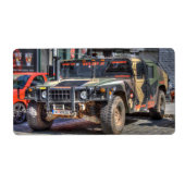 Hummer H1 Etiket (Voorkant)
