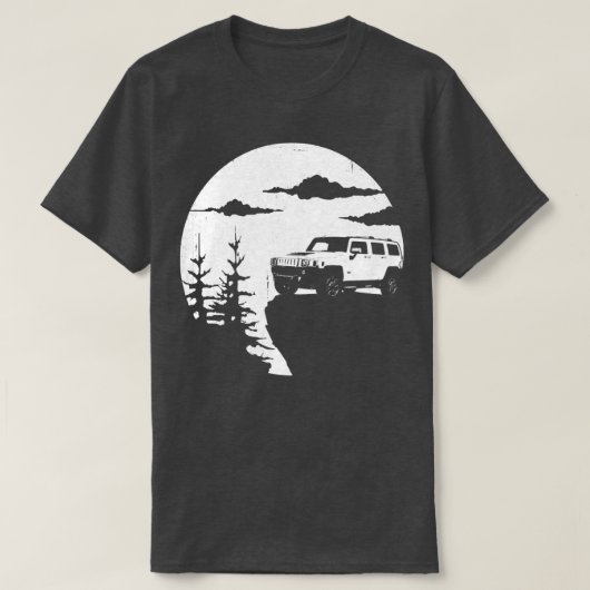 Hummer H1 H2 H3 Adventure off Road T-shirt (Design voorkant)