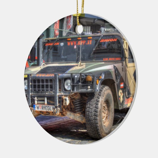 Hummer H1 Keramisch Ornament (Links)